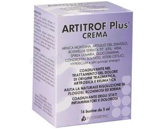 ARTITROF PLUS CREMA 16 BUSTINE DA 5 ML - Farmacia Rossi2 - Farmacia Rossi 