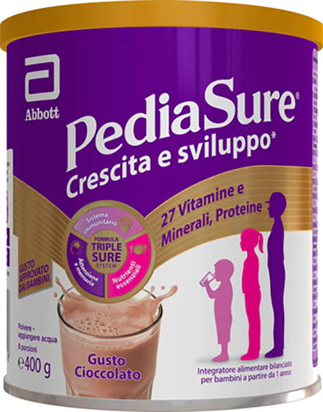 PEDIASURE CRESCITA&SVILUPPO RINFORZA CIOCCOLATO 850 G - Farmacia Rossi2 - Farmacia Rossi 