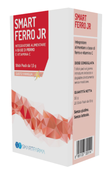 SMART FERRO JR 20 STICK PACK GUSTO VANIGLIA - Farmacia Rossi2 - Farmacia Rossi 