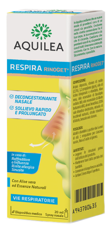 AQUILEA RESPIRA RINOGET 20 ML - Farmacia Rossi2 - Farmacia Rossi 