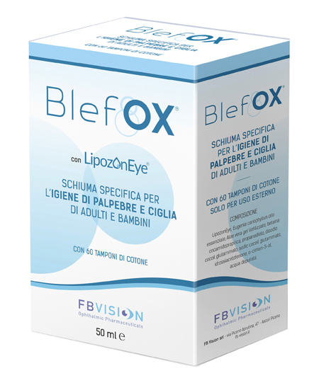 BLEFOX SCHIUMA SPECIFICA PER IGIENE PALPEBRE E CIGLIA 50 ML CON EROGATORE + 60 DISCHETTI - Farmacia Rossi2 - Farmacia Rossi 