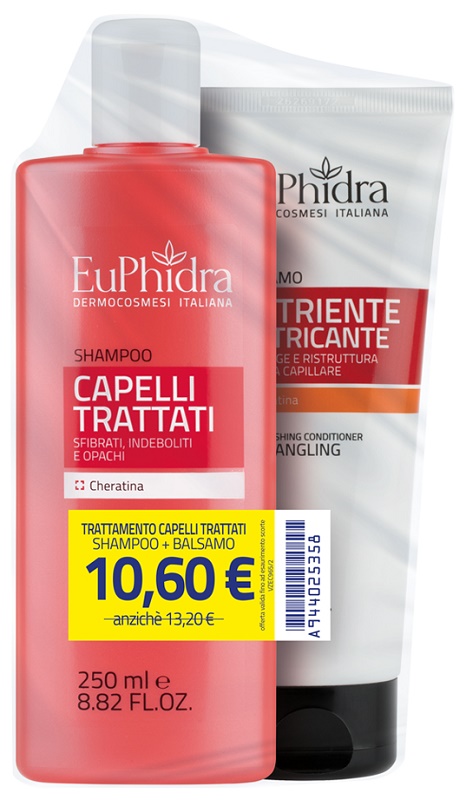 EUPHIDRA SHAMPOO CAPELLI TRATTATI 250 ML + BALSAMO NUTRIENTE 200 ML - Farmacia Rossi2 - Farmacia Rossi 