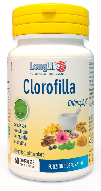 LONGLIFE CLOROFILLA 60 COMPRESSE - Farmacia Rossi2 - Farmacia Rossi 