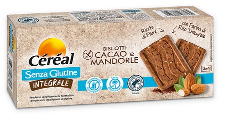 CEREAL SENZA GLUTINE INTEGRALE BISCOTTI CACAO E MANDORLE 150 G - Farmacia Rossi2 - Farmacia Rossi 