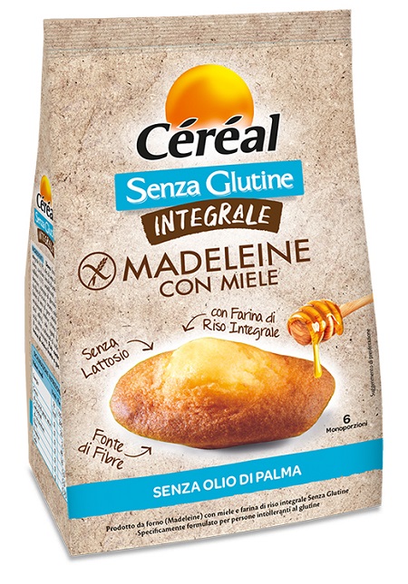 CEREAL SENZA GLUTINE INTEGRALE MADELEINE CON MIELE 170 G - Farmacia Rossi2 - Farmacia Rossi 