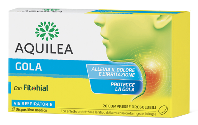 AQUILEA GOLA 20 COMPRESSE OROSOLUBILI - Farmacia Rossi2 - Farmacia Rossi 