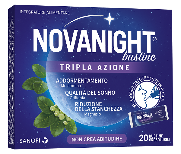 NOVANIGHT 20 BUSTINE TRIPLA AZIONE - Farmacia Rossi2 - Farmacia Rossi 