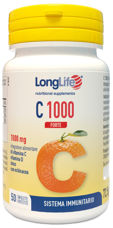 LONGLIFE C 1000 FORTE 50 TAVOLETTE - Farmacia Rossi2 - Farmacia Rossi 