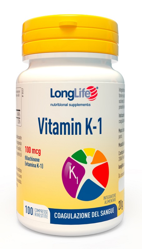 LONGLIFE VITAMIN K 100MCG 100 COMPRESSE - Farmacia Rossi2 - Farmacia Rossi 
