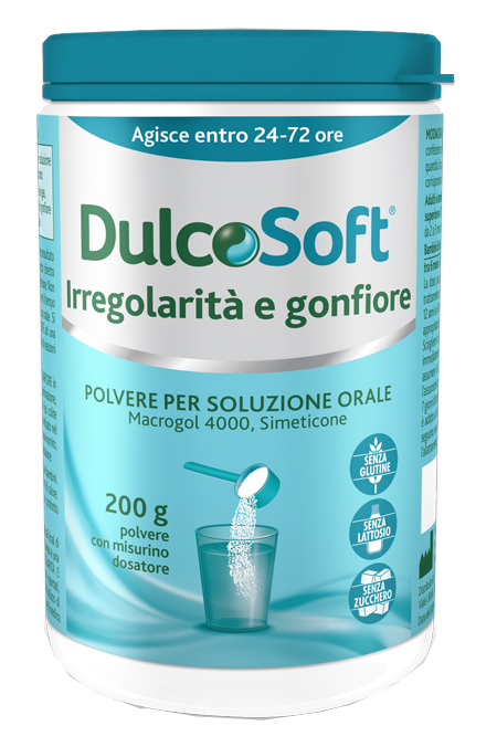 DULCOSOFT IRREGOLARITA' E GONFIORE POLVERE SOLUBILE 200 G - Farmacia Rossi2 - Farmacia Rossi 