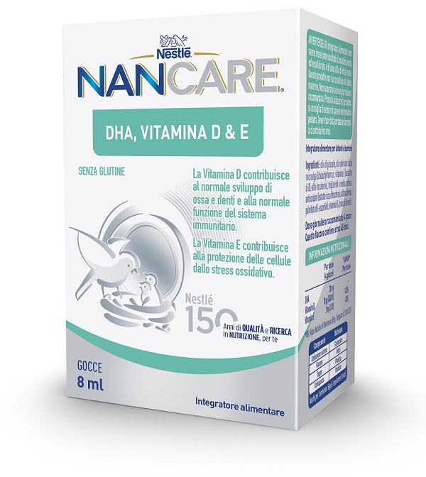 NESTLE' NANCARE DHA VITAMINA D&E GOCCE 8 ML - Farmacia Rossi2 - Farmacia Rossi 
