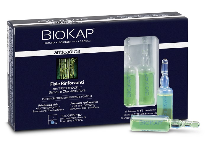 BIOKAP FIALE RINFORZANTI ANTICADUTA CON TRICOLTIL 12 PEZZI DA 7 ML NEW - Farmacia Rossi2 - Farmacia Rossi 