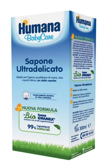 HUMANA BABY CARE SAPONE LIQUIDO 300 ML - Farmacia Rossi2 - Farmacia Rossi 