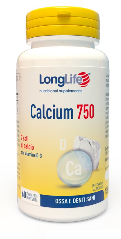 LONGLIFE CALCIUM 750 MG 60 TAVOLETTE - Farmacia Rossi2 - Farmacia Rossi 