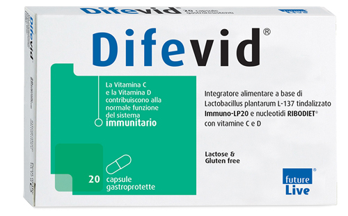 DIFEVID 20 CAPSULE GASTROPROTETTE - Farmacia Rossi2 - Farmacia Rossi 
