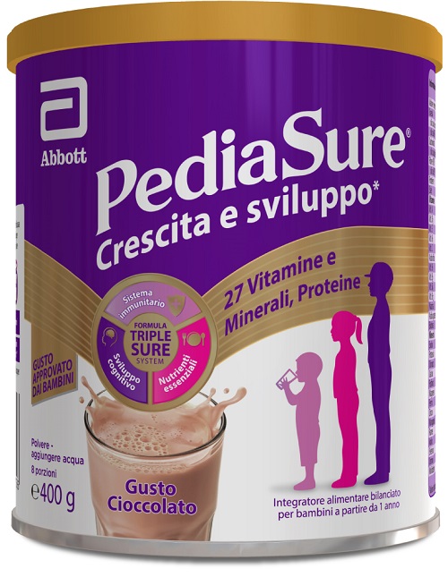 PEDIASURE CRESCITA&SVILUPPO RINFORZA CIOCCOLATO 400 G - Farmacia Rossi2 - Farmacia Rossi 