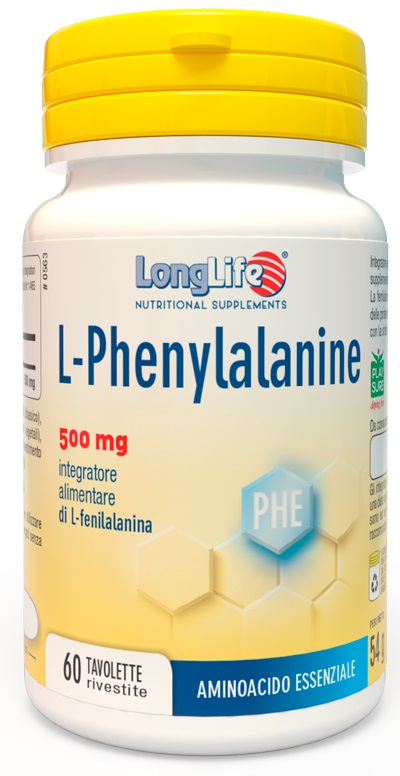 LONGLIFE L-PHENYLALANINE 500 MG 60 TAVOLETTE - Farmacia Rossi2 - Farmacia Rossi 