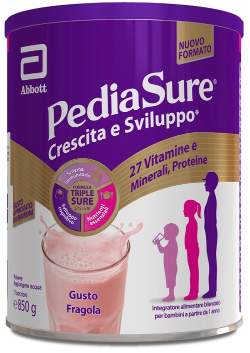 PEDIASURE CRESCITA&SVILUPPO FRAGOLA 850 G - Farmacia Rossi2 - Farmacia Rossi 