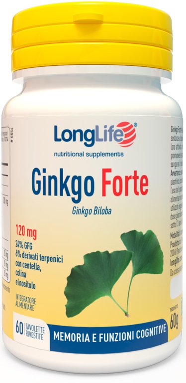 LONGLIFE GINKGO FORTE 60 TAVOLETTE - Farmacia Rossi2 - Farmacia Rossi 