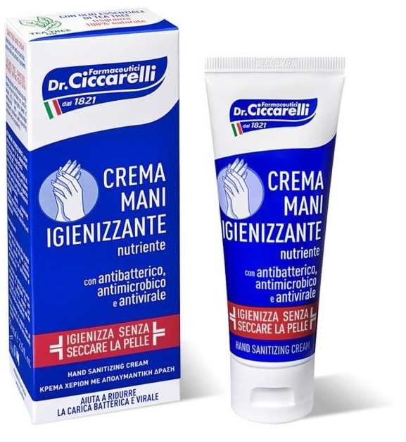 CICCARELLI CREMA MANI IGIENIZZANTE 75 ML - Farmacia Rossi2 - Farmacia Rossi 