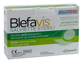 BLEFAVIS SALVIETTE STERILI 18 PEZZI - Farmacia Rossi2 - Farmacia Rossi 