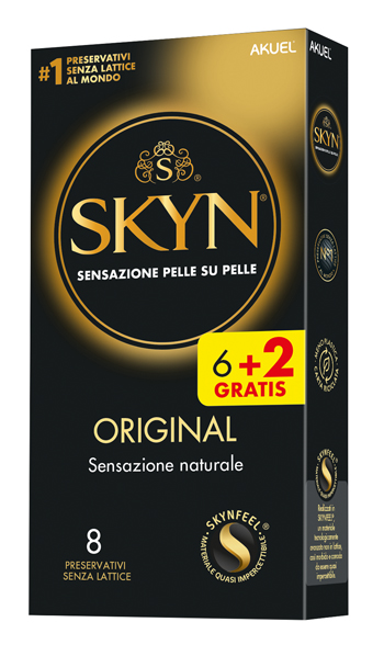 AKUEL SKYN ORIGINAL SENSAZIONE NATURALE 6 PEZZI + 2 OMAGGIO - Farmacia Rossi2 - Farmacia Rossi 