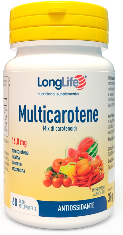 LONGLIFE MULTICAROTENE 60 PERLE - Farmacia Rossi2 - Farmacia Rossi 