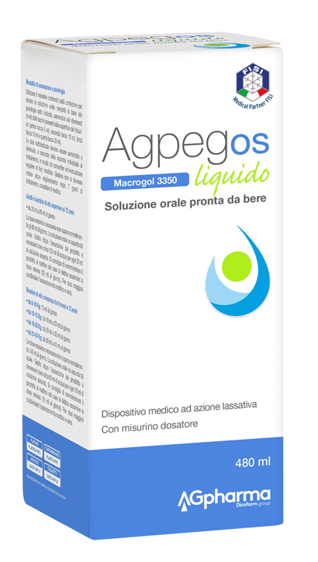 AGPEG OS MACROGOL 3350 LIQUIDO 480 ML - Farmacia Rossi2 - Farmacia Rossi 