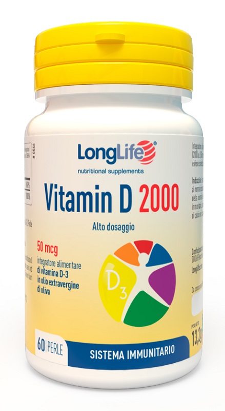 LONGLIFE VITAMIN D 2000 UI 60 PERLE - Farmacia Rossi2 - Farmacia Rossi 
