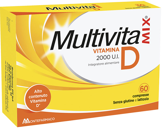 MULTIVITAMIX VITAMINA D 2000 UI 60 COMPRESSE - Farmacia Rossi2 - Farmacia Rossi 