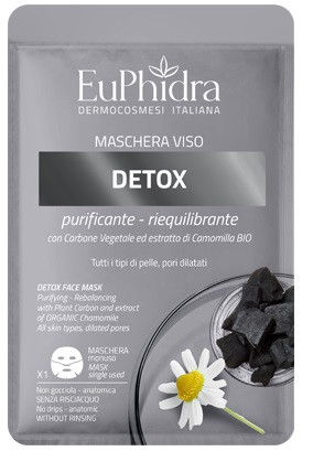 EUPHIDRA MASCHERA VISO DETOX 1 PEZZO - Farmacia Rossi2 - Farmacia Rossi 