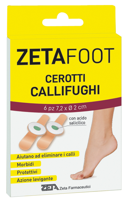 ZETAFOOT CEROTTO CALLIFUGO DISCHETTO CENTRALE CON ASTUCCIO 6 PEZZI - Farmacia Rossi2 - Farmacia Rossi 