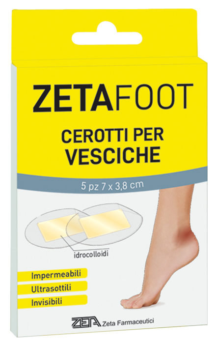 ZETAFOOT CEROTTO IDROCOLLOIDALE VESCICHE SP 5 PEZZI - Farmacia Rossi2 - Farmacia Rossi 