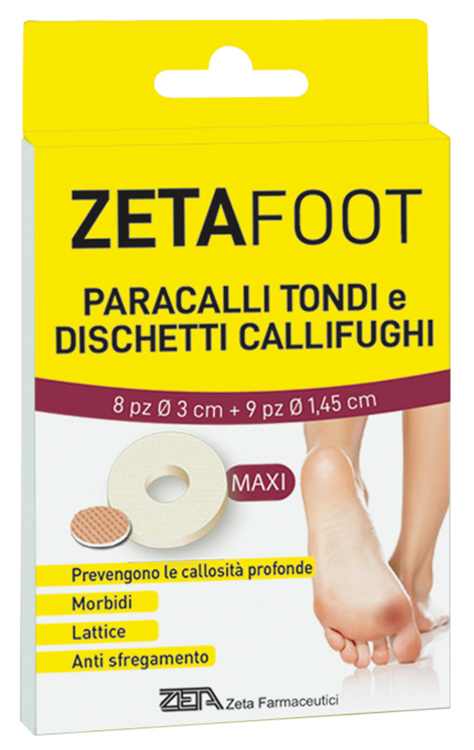 ZETAFOOT PARACALLO TONDO 8 PEZZI + DISCHETTO CALLIFUGO 9 PEZZI - Farmacia Rossi2 - Farmacia Rossi 