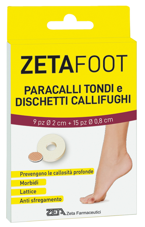 ZETAFOOT PARACALLO TONDO 9 PEZZI + DISCHETTO CALLIFUGO 15 PEZZI - Farmacia Rossi2 - Farmacia Rossi 