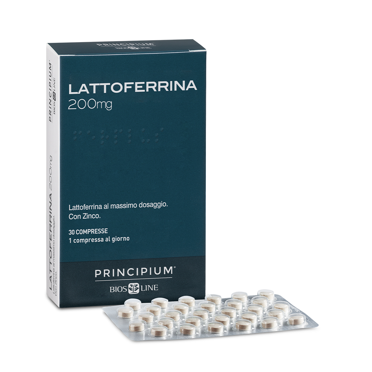 PRINCIPIUM LATTOFERRINA 200 MG 30 COMPRESSE - Farmacia Rossi2 - Farmacia Rossi 