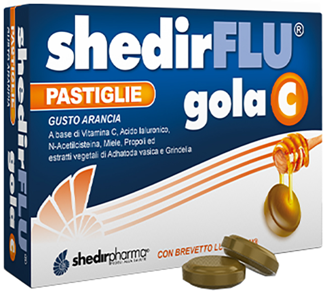 SHEDIRFLU GOLA C ARANCIA 48 PASTIGLIE - Farmacia Rossi2 - Farmacia Rossi 