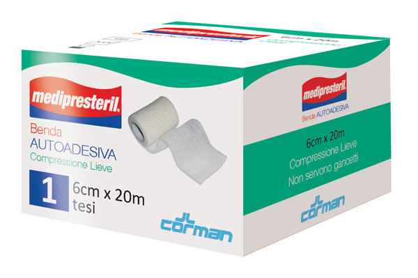 MEDIPRESTERIL BENDA AUTOADESIVA 6X2000 CM 1 PEZZO - Farmacia Rossi2 - Farmacia Rossi 