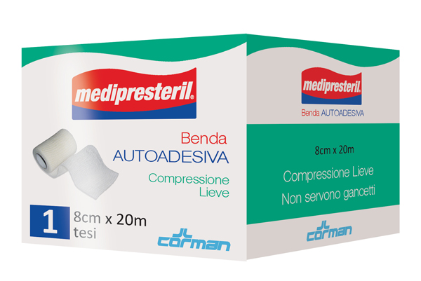 MEDIPRESTERIL BENDA AUTOADESIVA 8X2000 CM 1 PEZZO - Farmacia Rossi2 - Farmacia Rossi 