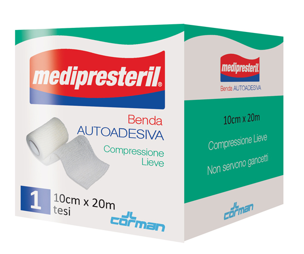 MEDIPRESTERIL BENDA AUTOADESIVA 10X2000 CM 1 PEZZO - Farmacia Rossi2 - Farmacia Rossi 