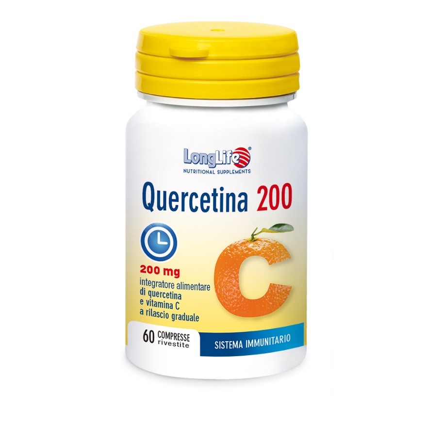 LONGLIFE QUERCETINA 200 60 COMPRESSE MASTICABILI - Farmacia Rossi2 - Farmacia Rossi 