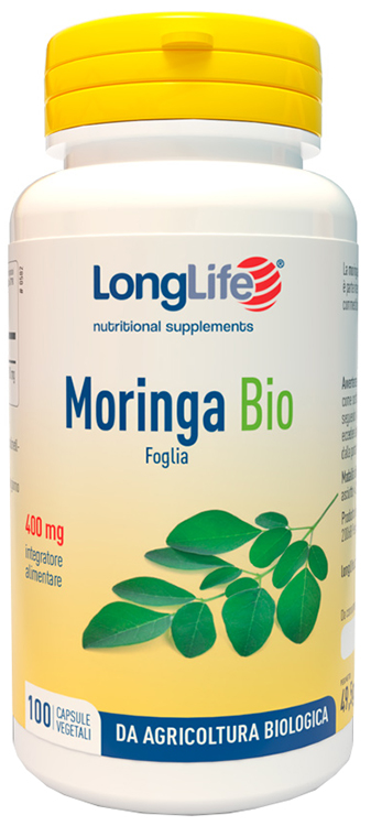 LONGLIFE MORINGA BIO 100 CAPSULE VEGETALI - Farmacia Rossi2 - Farmacia Rossi 
