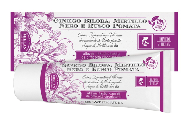 I RIMEDI DI HELAN GINKGO BILOBA MIRTILLO NERO RUSCO POMATA 75 ML - Farmacia Rossi2 - Farmacia Rossi 