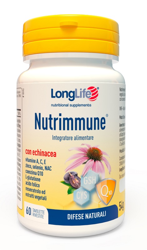 LONGLIFE NUTRIMMUNE 60 TAVOLETTE - Farmacia Rossi2 - Farmacia Rossi 