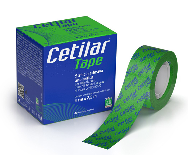 STRISCIA ADESIVA ANELASTICA CETILAR TAPE CM 4 X 2,5 M - Farmacia Rossi2 - Farmacia Rossi 