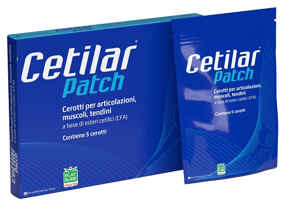 CEROTTO MONOUSO CETILAR PATCH PER ARTICOLAZIONI MUSCOLI E TENDINI 5 PEZZI - Farmacia Rossi2 - Farmacia Rossi 