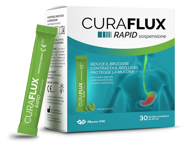 CURAFLUX RAPID SOLUZIONE ORALE 30 BUSTINE - Farmacia Rossi2 - Farmacia Rossi 