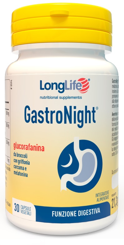 LONGLIFE GASTRONIGHT 30 CAPSULE VEGETALI - Farmacia Rossi2 - Farmacia Rossi 