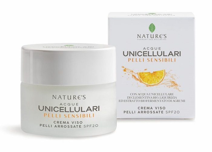 NATURE'S ACQUE UNICELLULARI CREMA VISO PELLI ARROSSATE SPF20 50 ML - Farmacia Rossi2 - Farmacia Rossi 