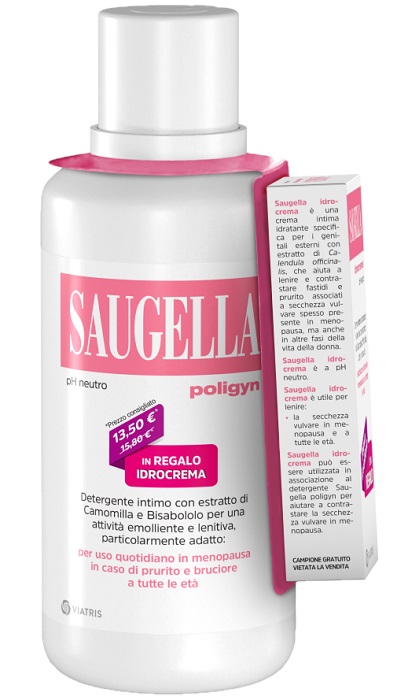 SAUGELLA POLIGYN 500ML + SAUGELLA IDROCREMA 10ML IN REGALO - Farmacia Rossi2 - Farmacia Rossi 